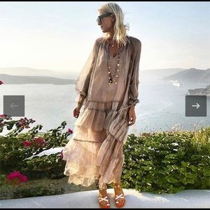 New Boho tiered flowy maxi dress